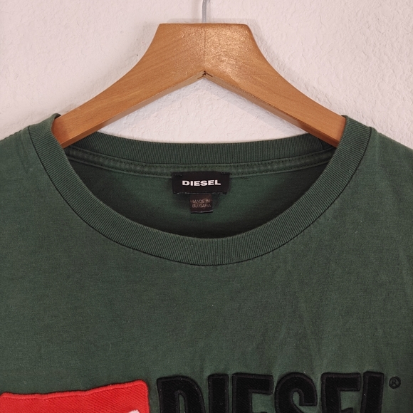 DIESEL T JUST DIVISION Mens T Shirt Short Sleeve Crew Neck Casual Cotton Tee LG - Picture 7 of 12